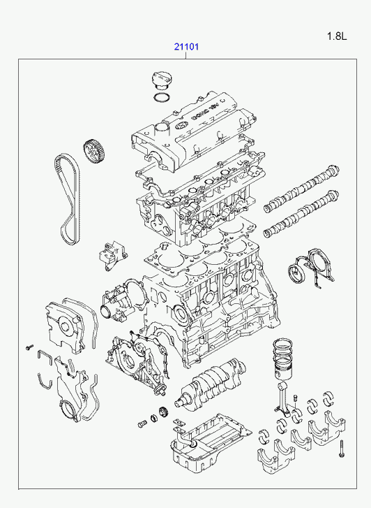 Двигатель для Хендай Матрикс 2001-2005
