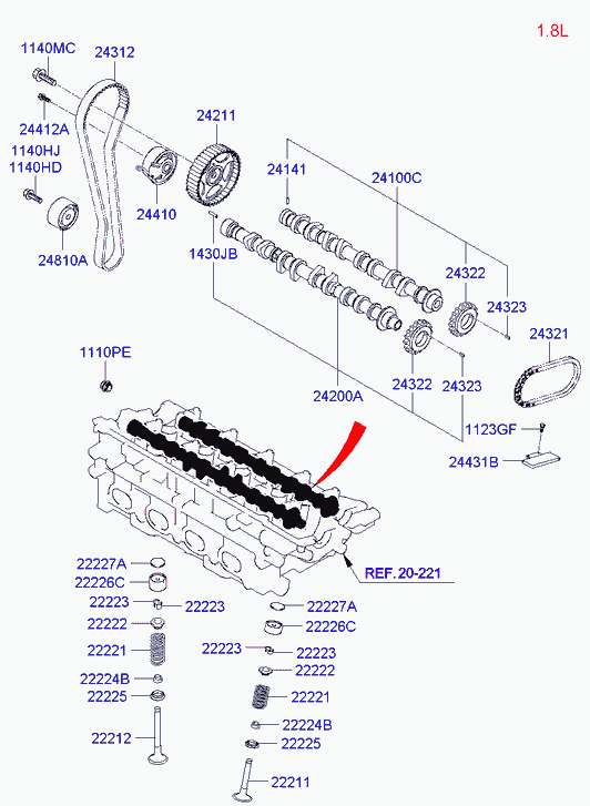 Шкив масляного насоса для Хендай Матрикс 2001-2005