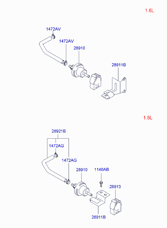 Клапан контроля давления топлива для Хендай Матрикс 2001-2005