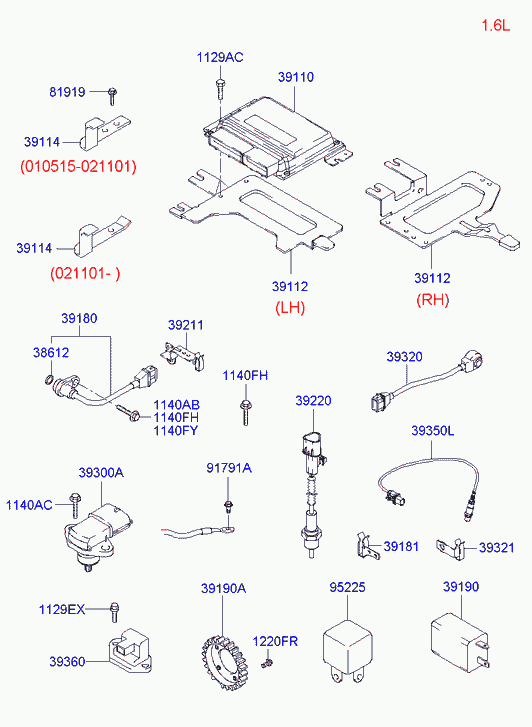 Датчик кислородный для Хендай Матрикс 2001-2005