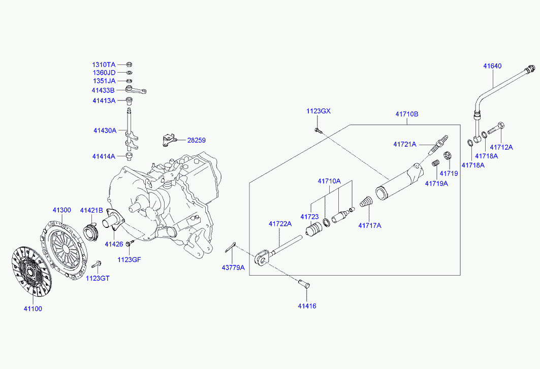 Цилиндр гидропривода сцепления для Хендай Матрикс 2001-2005