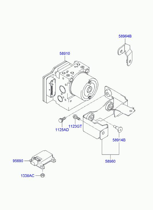 Блок АБС для Хендай Матрикс 2001-2005