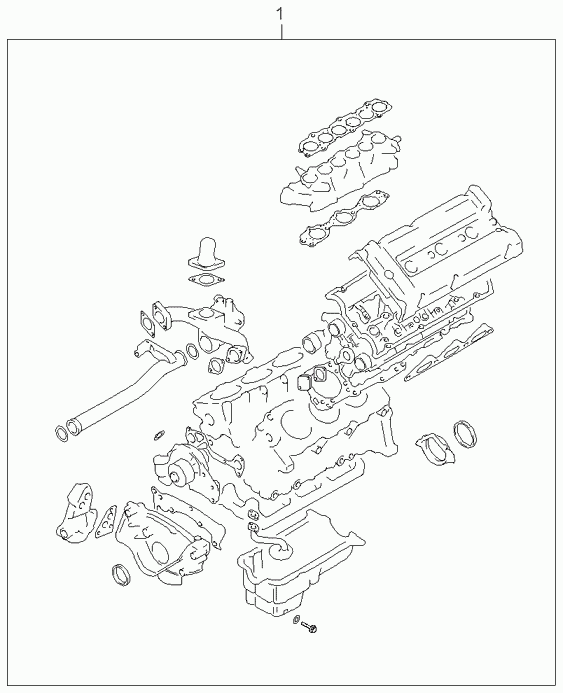 Комплект прокладок для двигателя для Киа Опирус 2003-2007