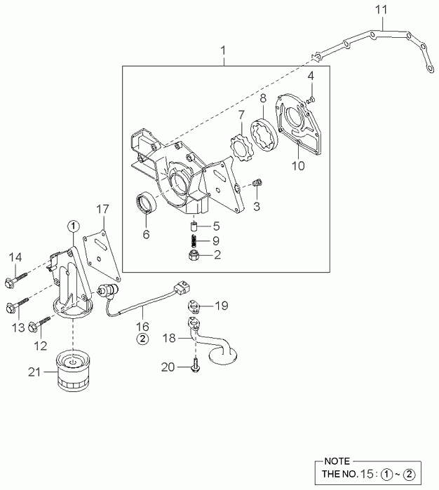 Масляный насос для Киа Опирус 2003-2007