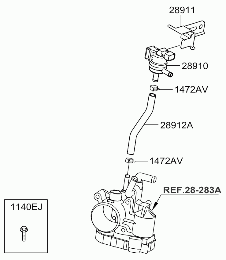 Клапан контроля давления топлива для Киа Пиканто 2011-2015