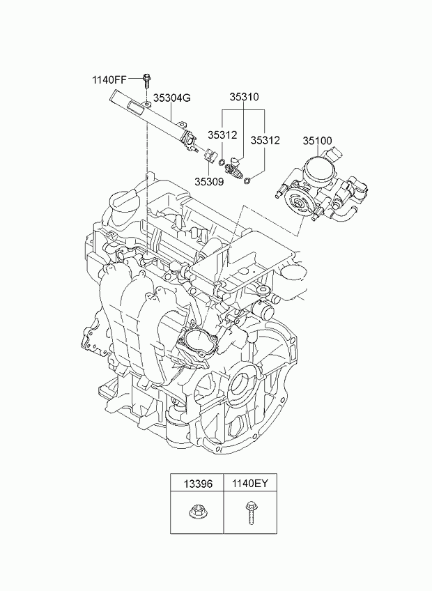 Дроссельная заслонка для Киа Пиканто 2011-2015