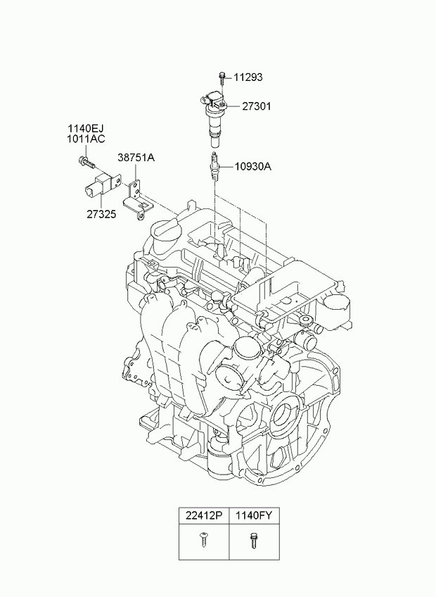 Катушка зажигания для Киа Пиканто 2011-2015