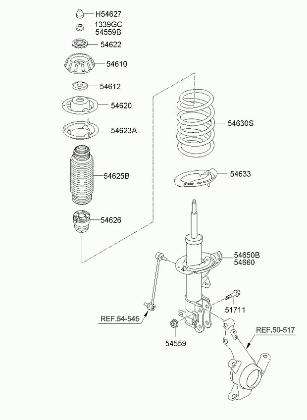 Пружина передняя для Киа Пиканто 2011-2015