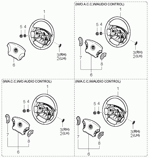 Руль для Киа Опирус 2003-2007