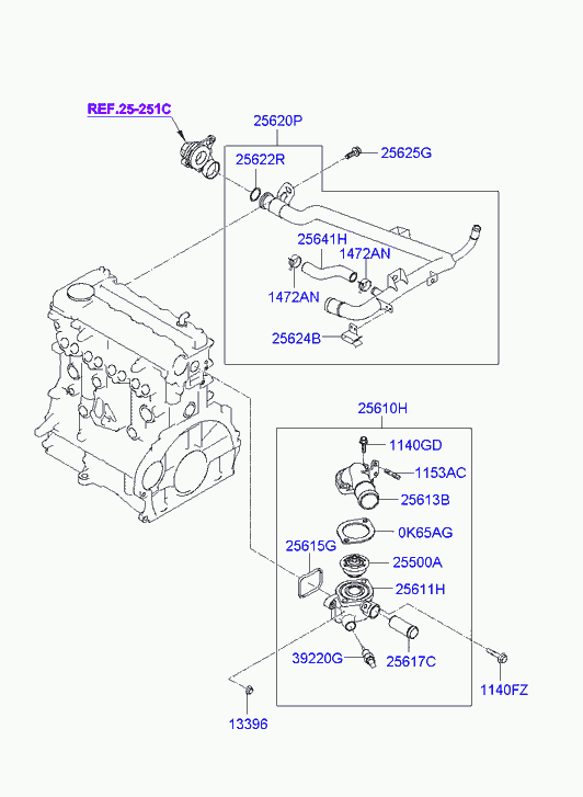 Термостат для Хендай Матрикс 2005-2008