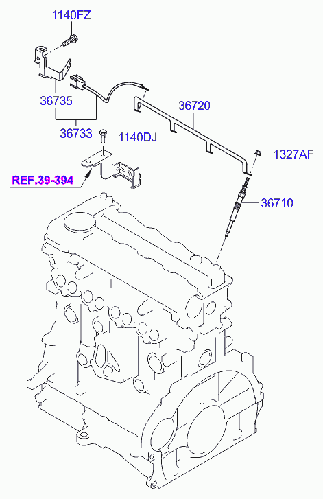 Свеча накала для Хендай Матрикс 2005-2008