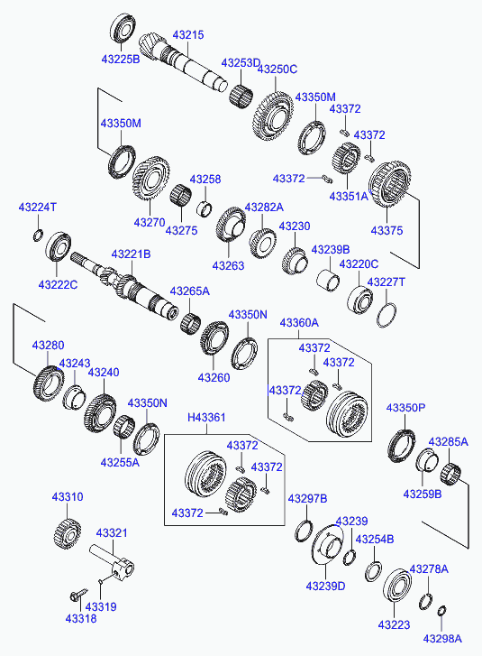 Вал АКПП для Хендай Матрикс 2005-2008