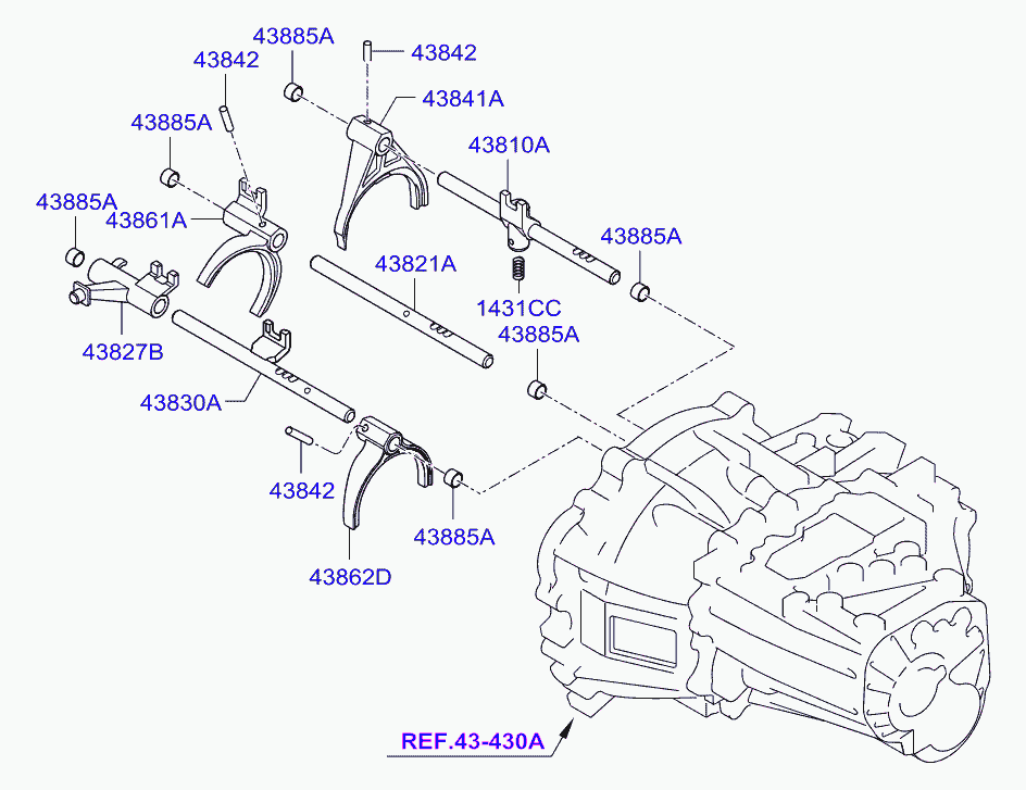 Актуатор АКПП для Хендай Матрикс 2005-2008