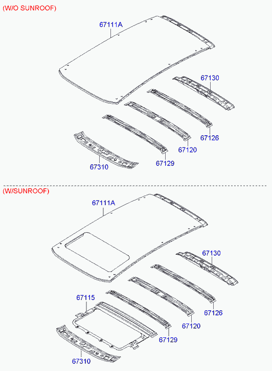Крыша для Хендай Матрикс 2005-2008