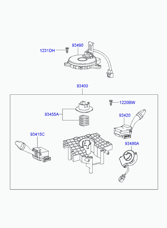 Контактная группа руля для Хендай Матрикс 2005-2008