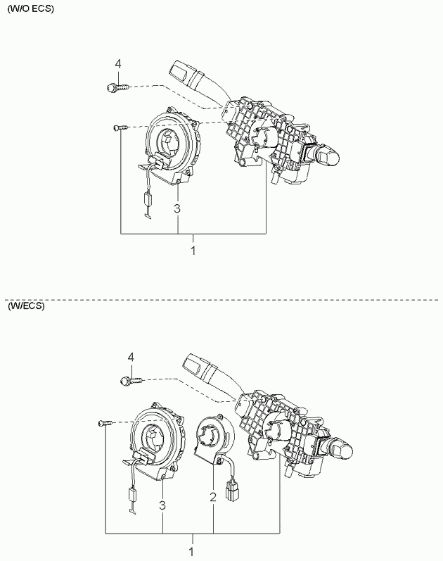 Подрулевая контактная группа для Киа Опирус 2003-2007