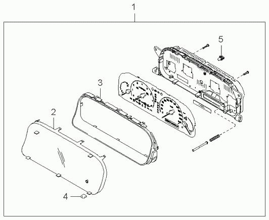 Щиток приборов для Киа Опирус 2003-2007