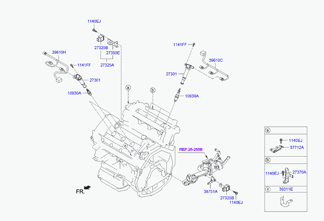 Катушка зажигания для Хендай Экус 2009-2013
