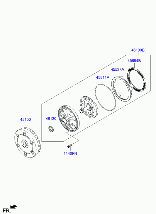 Масляный насос АКПП для Хендай Экус 2009-2013