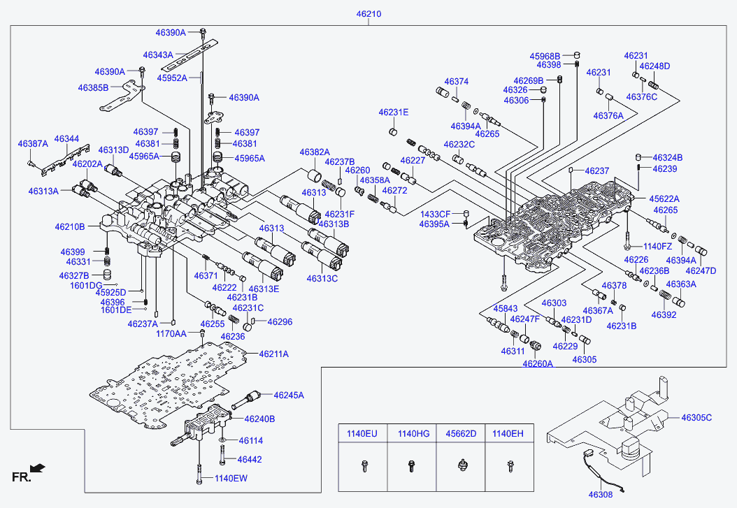 Гибро-блок АКПП для Хендай Экус 2009-2013