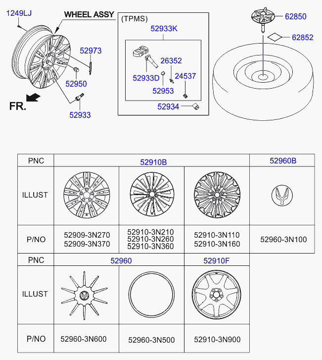 Диск колёсный для Хендай Экус 2009-2013