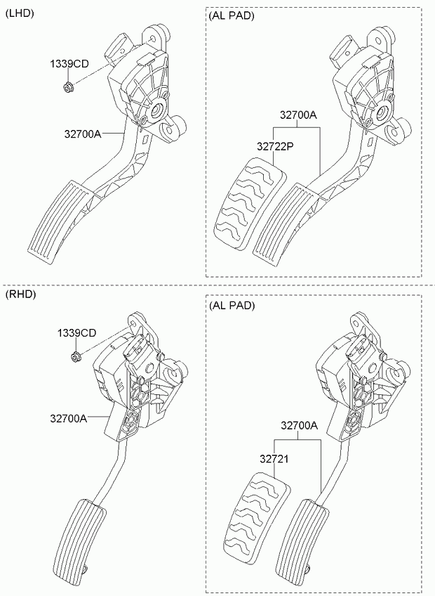 Педаль газа для Киа Пиканто 2007-2011
