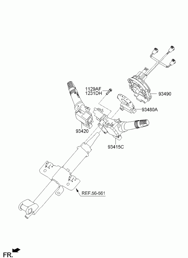 Контактная группа руля для Киа Пиканто 2007-2011