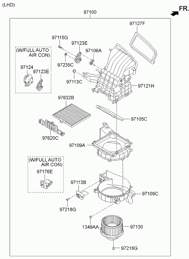 Фильтр салонный-воздушный для Киа Пиканто 2007-2011