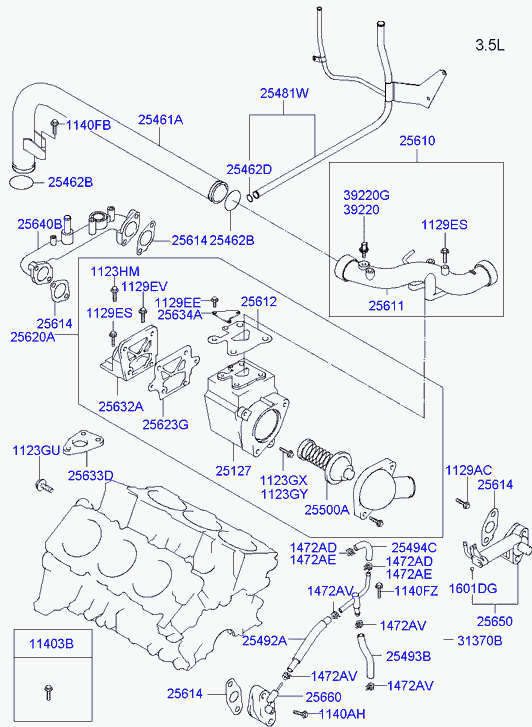 Термостат для Хендай Терракан 2001-2004