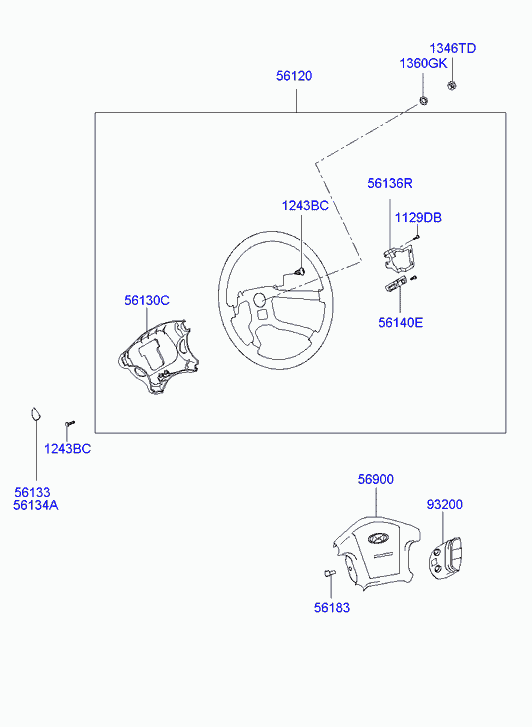 Руль для Хендай Терракан 2001-2004