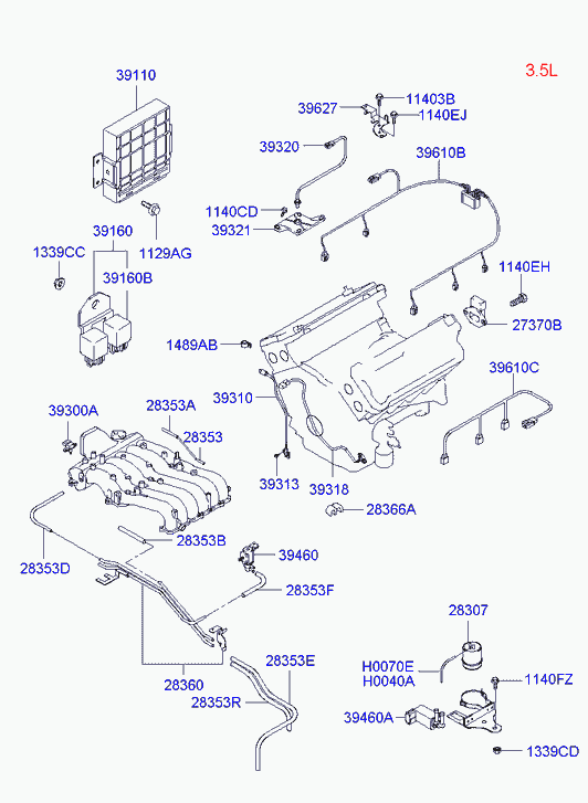 Датчик коленвала для Хендай Терракан 2004-2007
