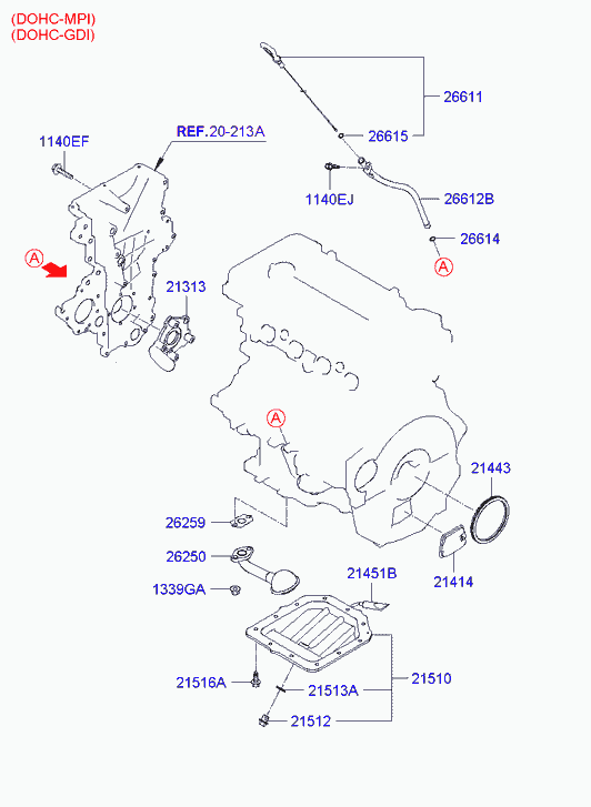 Поддон масляный для Хендай Велостер 2011-2015