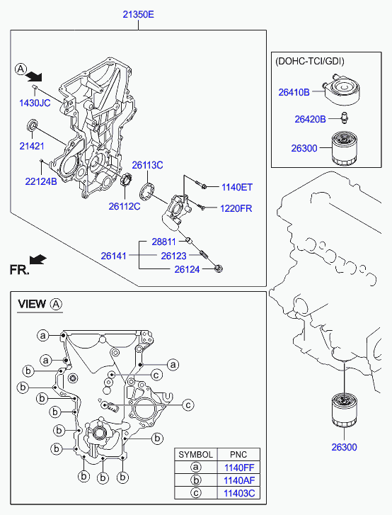 Крышка ГРМ для Хендай Велостер 2011-2015