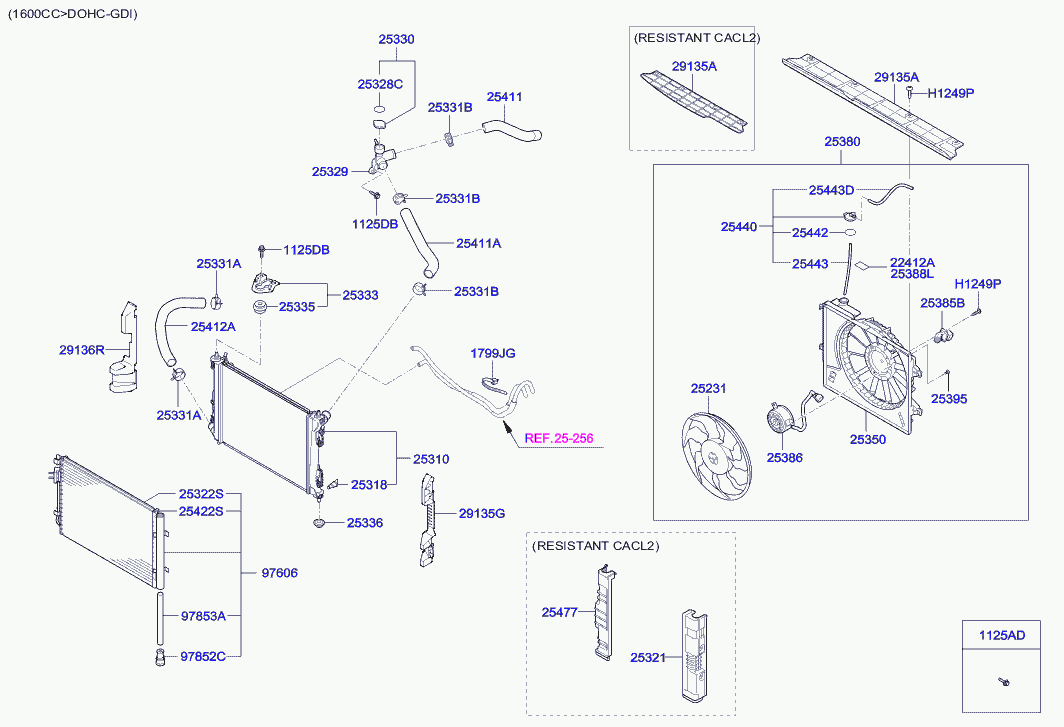 Мотор вентилятора двигателя для Хендай Велостер 2011-2015