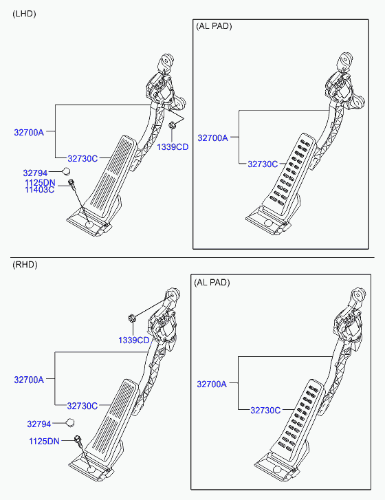 Педаль газа для Хендай Велостер 2011-2015