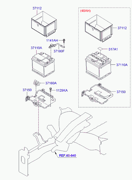Аккумулятор для Хендай Велостер 2011-2015