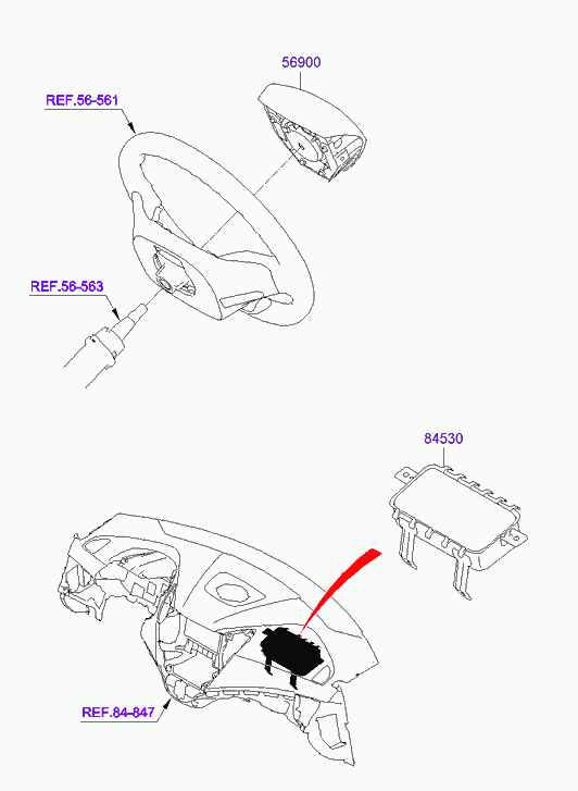 Подушка безопасности пассажира для Хендай Велостер 2011-2015