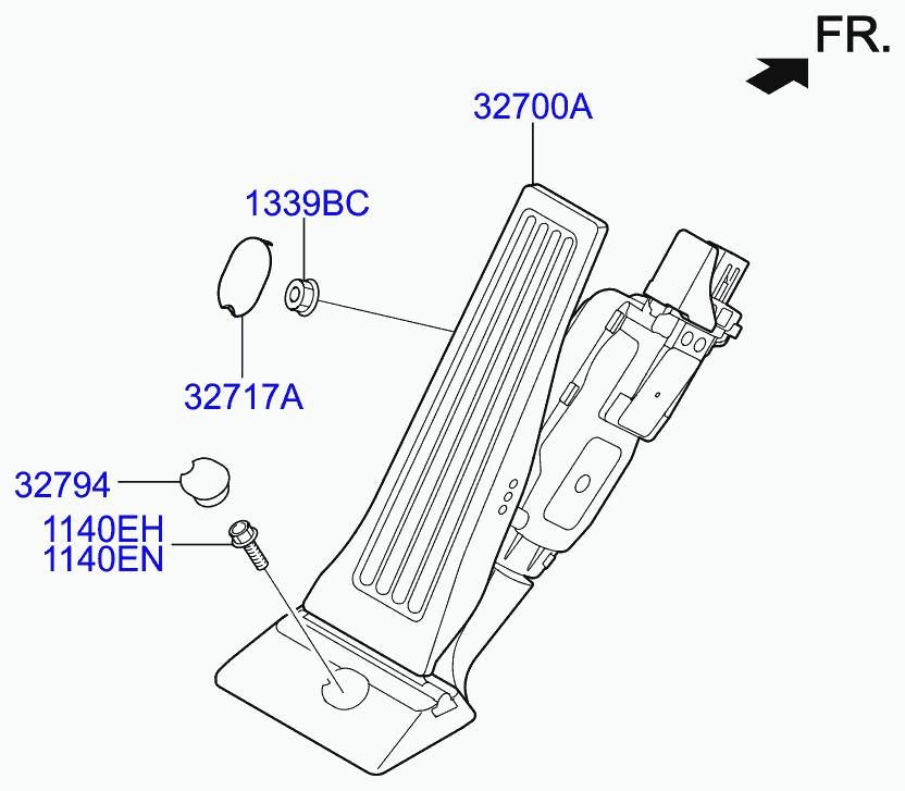 Педаль газа для Хендай Генезис 2013-2016