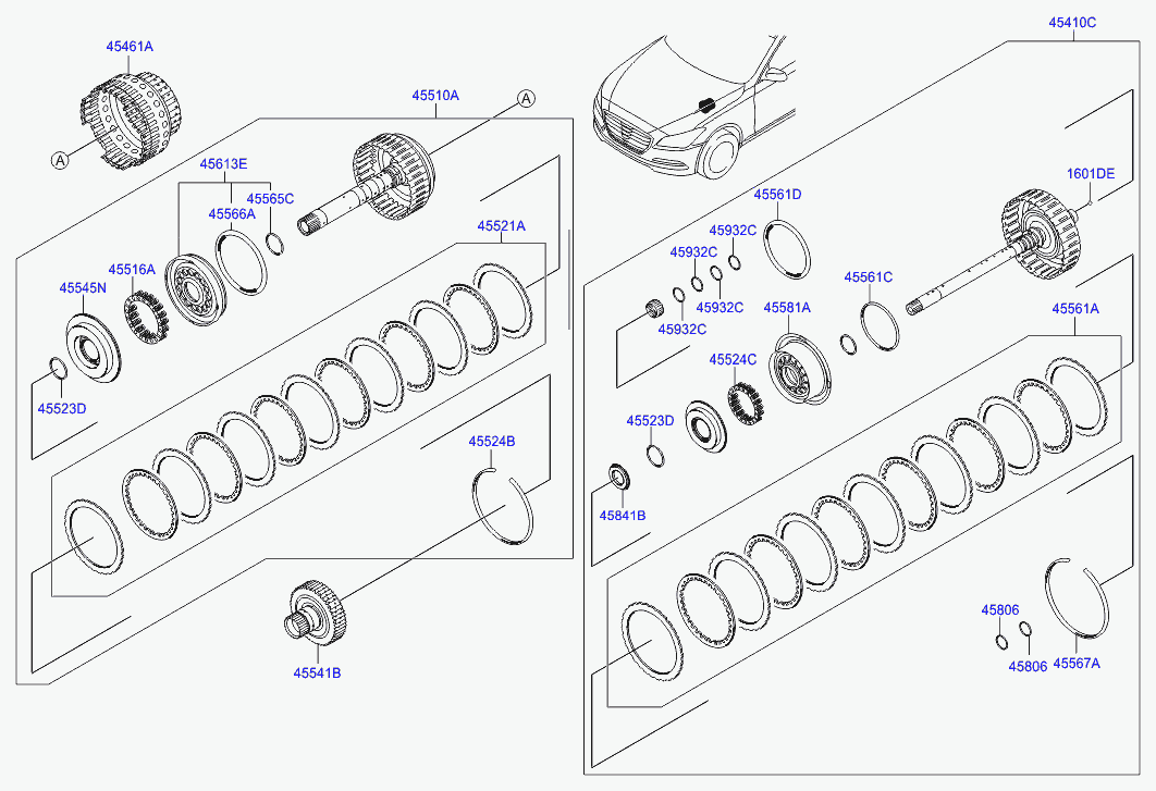 Муфта АКПП для Хендай Генезис 2013-2016
