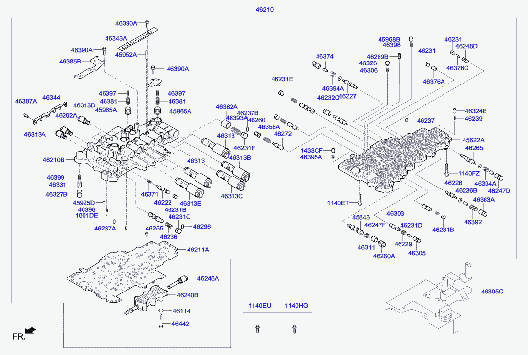 Гибро-блок АКПП для Хендай Генезис 2013-2016