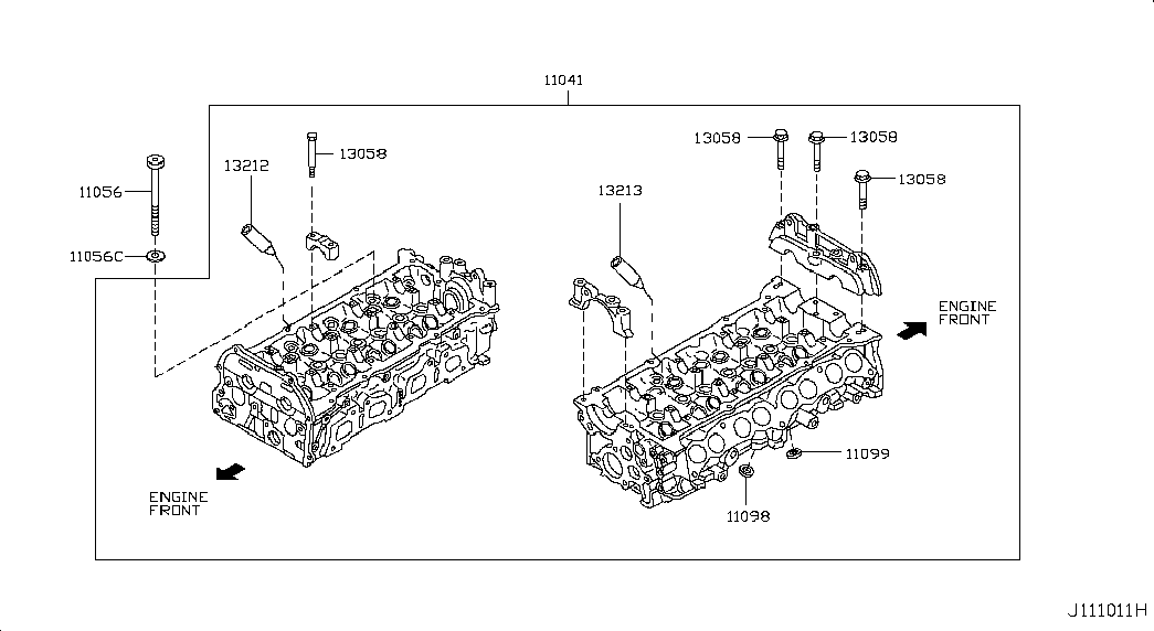 Головка блока цилиндров в сборе для Ниссан Альмера 2002-2006