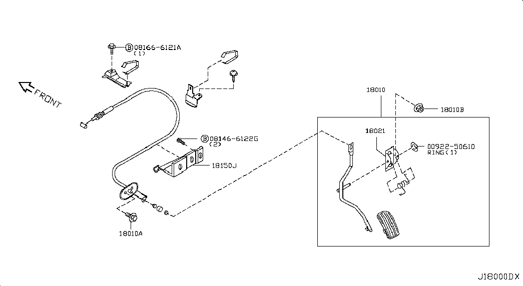 Педаль газа для Ниссан Альмера 2002-2006