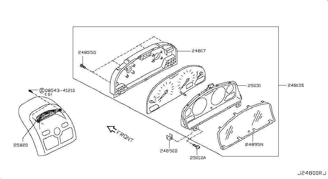 Щиток приборов для Ниссан Альмера 2002-2006