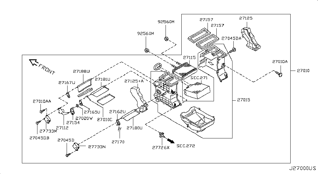 Радиатор отопителя для Ниссан Альмера 2002-2006