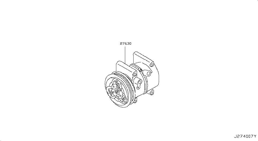 Компрессор кондиционера для Ниссан Альмера 2002-2006