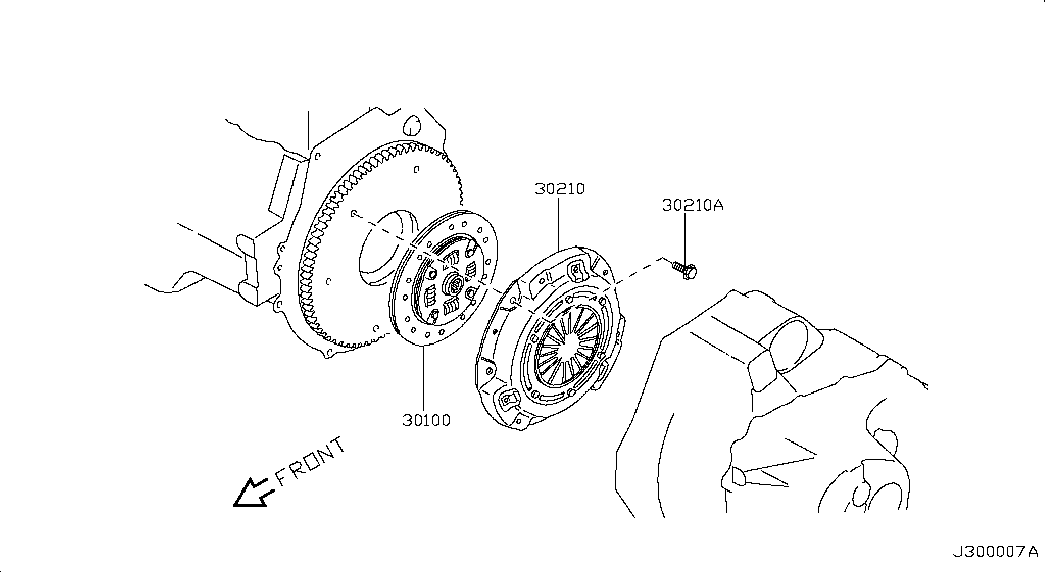 Корзина сцепления для Ниссан Альмера 2002-2006