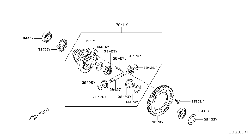 Дифференциал передний для Ниссан Альмера 2002-2006