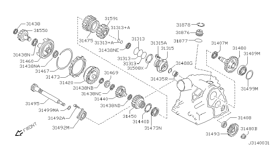 Шрус наружний передний левый для Ниссан Альмера 2002-2006