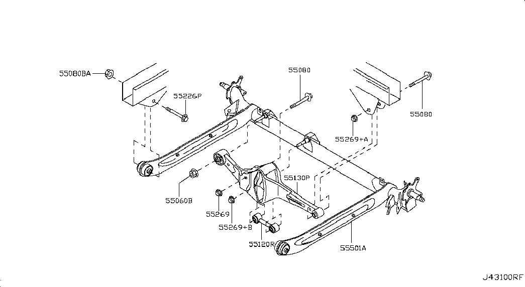 Балка задняя для Ниссан Альмера 2002-2006