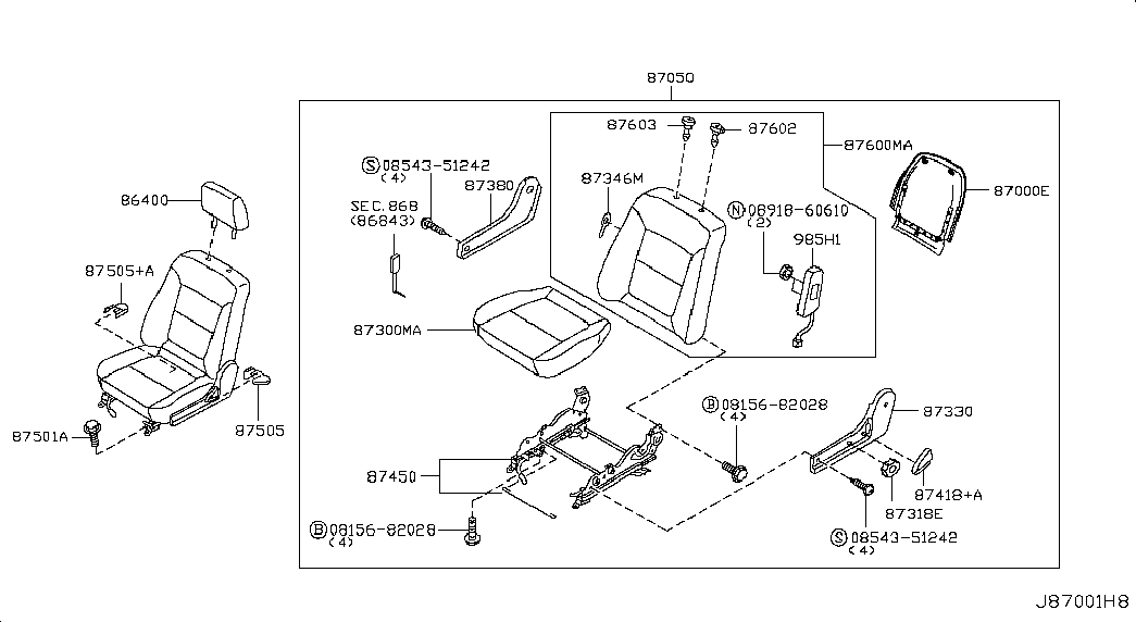Спинка сиденья водителя для Ниссан Альмера 2002-2006